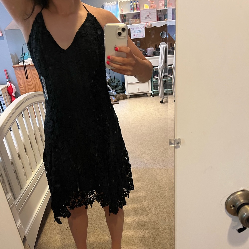NWT POLO RALPH LAUREN Black Floral Dress